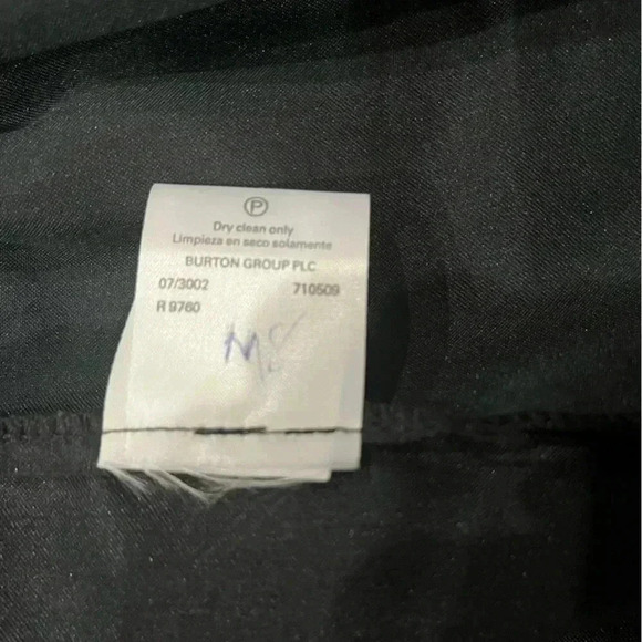 [EU40/US:8]Vintage Dorothy Perkins Strapless Black Velvet  Dress Peplum Tiered - Picture 7 of 12